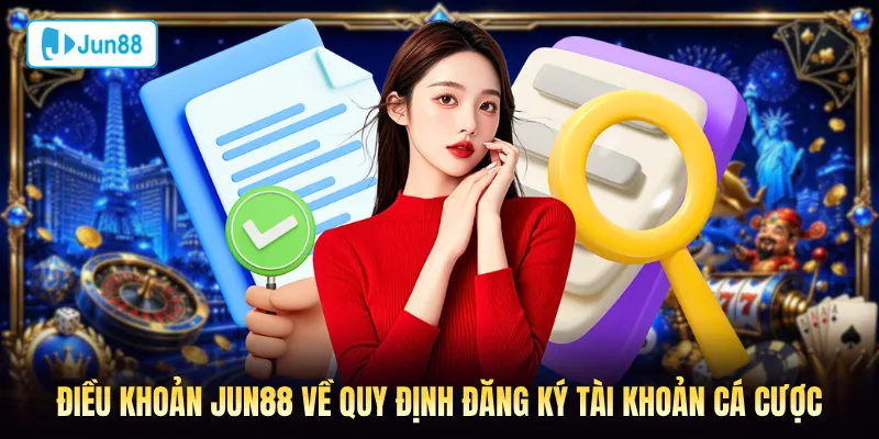 Điều khoản Jun88 về quy định đăng ký tài khoản cá cược